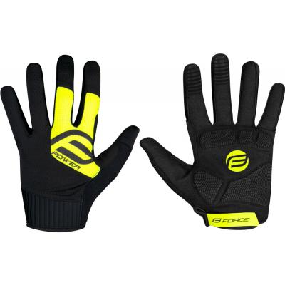 rukavice FORCE MTB POWER erno-fluo